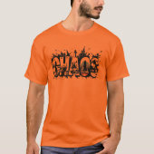 Chaos - Vet Oranje grafisch T-shirt (Voorkant)