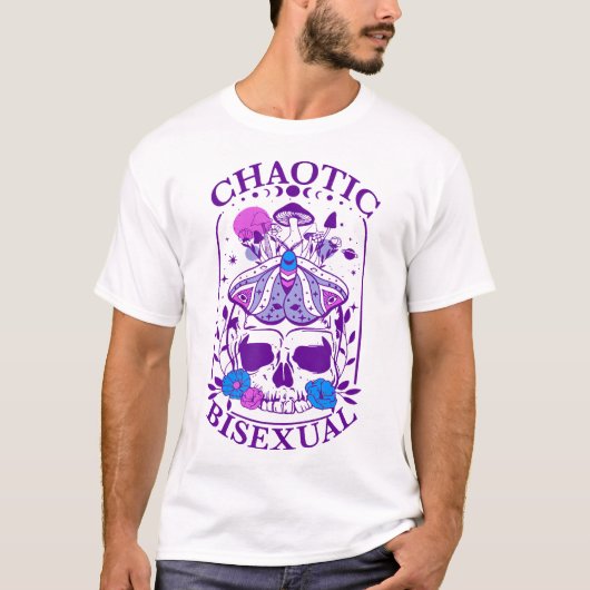 Chaotic Bisexual Bi Bisexual Pride T-shirt (Voorkant)