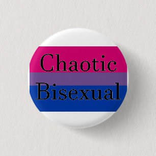 Chaotic Bisexual Ronde Button 3,2 Cm