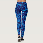 Chaotic Blues Muzieknoten Leggings (Achterkant)