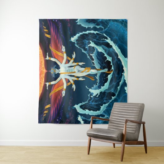 Chaotic Calmness Wandkleed (In situ)