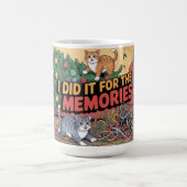 Chaotic Christmas Cats Koffiemok (Center)