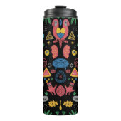 Chaotic Doodle Art Shirt – leuke Abstracte sketch Thermosbeker (Voorkant)