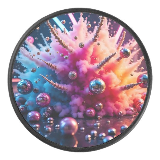 Chaotic Explosions Hockey Puck (Voorkant)