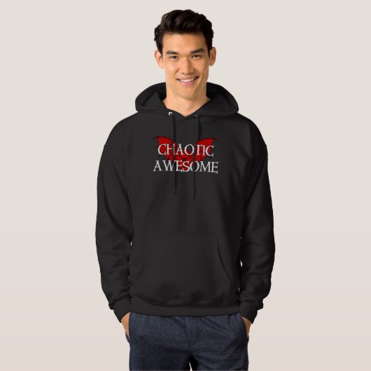 Chaotic Geweldige Dragon Dice Tabletop Rpg Dm Hoodie (Voorkant volledig)