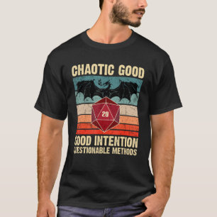 Chaotic Good Alignment Dragon D20 Tabletop Rpg Ga T-shirt