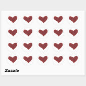 Chaotic Heart gekartelde rand slechte romance Ik h Ronde Sticker (Vel)