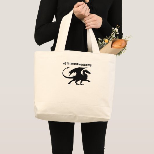 Chaotic Little Dragon Grote Tote Bag (Voorkant (product))