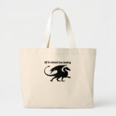 Chaotic Little Dragon Grote Tote Bag (Voorkant)