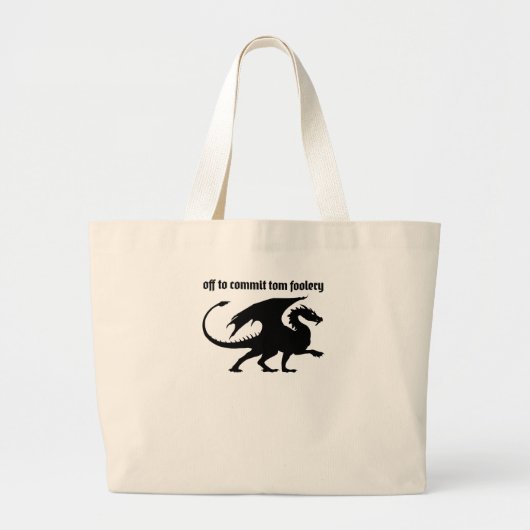Chaotic Little Dragon Grote Tote Bag (Voorkant)