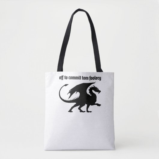 Chaotic Little Dragon Tote Bag (Voorkant)