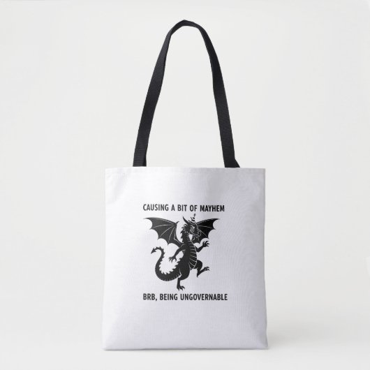 Chaotic Little Dragon Tote Bag (Voorkant)