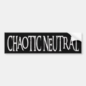 "Chaotic Neutral" Bumpersticker (Voorkant)