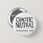 "Chaotic Neutral" Ronde Button 5,7 Cm (Voorkant /achterkant)