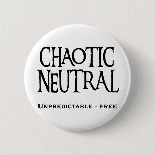 "Chaotic Neutral" Ronde Button 5,7 Cm