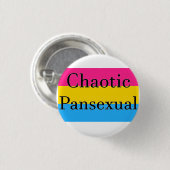 Chaotic Pansexual Ronde Button 3,2 Cm (Voorkant /achterkant)