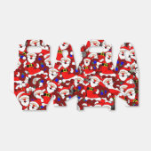 Chaotic Santa Carry Sack Collage Pattern Bedankdoosjes (Uitgevouwen)