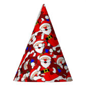 Chaotic Santa Carry Sack Collage Pattern Feesthoedjes (Links)