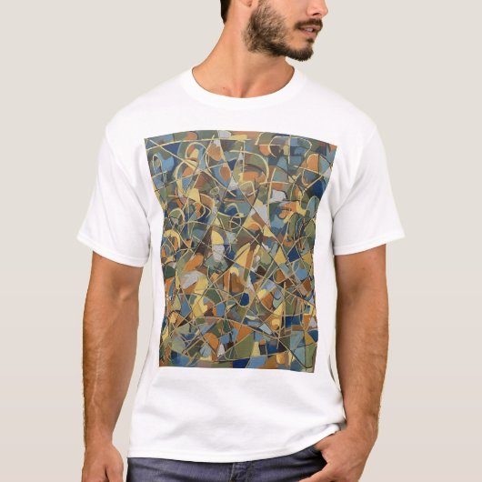 Chaotisch Abstracte Kunst T-Shirt (Voorkant)