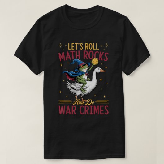 Chaotisch DnD Kikker Gans Meme Design T-shirt (Design voorkant)