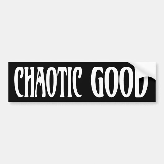 "Chaotisch Goed" Bumpersticker (Voorkant)