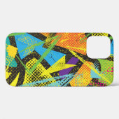 Chaotisch neon: Abstract graffitipatroon. Case-Mate iPhone Case (Achterkant (horizontaal))