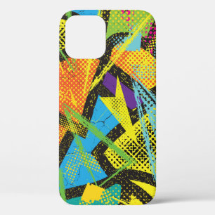 Chaotisch neon: Abstract graffitipatroon. Case-Mate iPhone Case