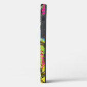 Chaotisch neon: Abstract graffitipatroon. Case-Mate iPhone Case (Achterkant / Links)