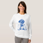 Chaotisch – Retro Sketch Style T-shirt (Voorkant volledig)