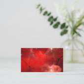 Chaotisch rood visitekaartje (Staand voorkant)