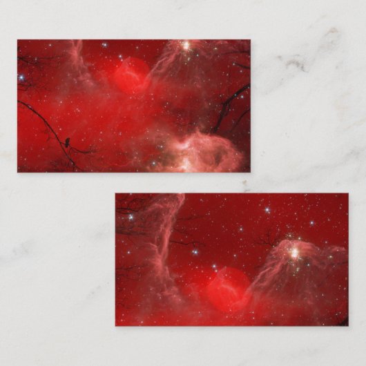 Chaotisch rood visitekaartje (Voorkant / Achterkant)