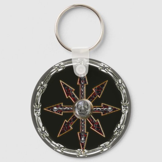 chaotisch wiel sleutelhanger (Voorkant)