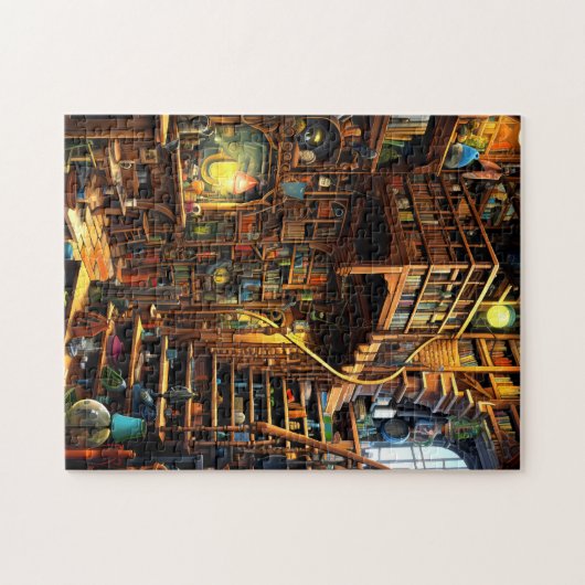 Chaotische Bibliotheek Puzzel Legpuzzel (Horizontaal)
