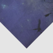 Chaotische blauwe nacht tissuepapier (Detail)