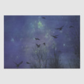 Chaotische blauwe nacht tissuepapier (Voorkant)