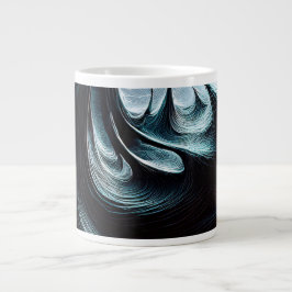 Chaotische duistere Zeeen geveegd door de Storm wi Grote Koffiekop