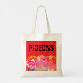 Chaotische Duiven Zak Tote Bag (Achterkant)