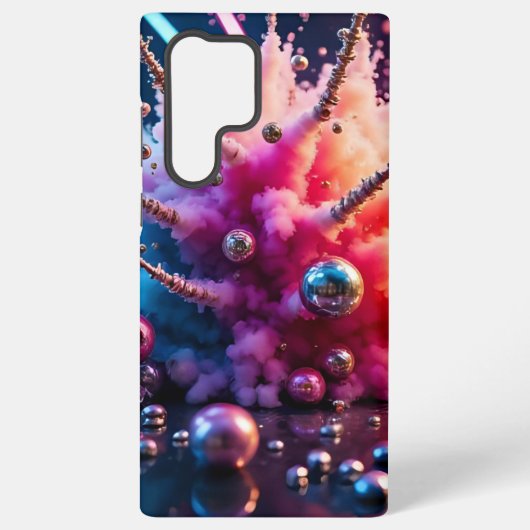 Chaotische Explosies Samsung Galaxy Hoesje (Achterkant)