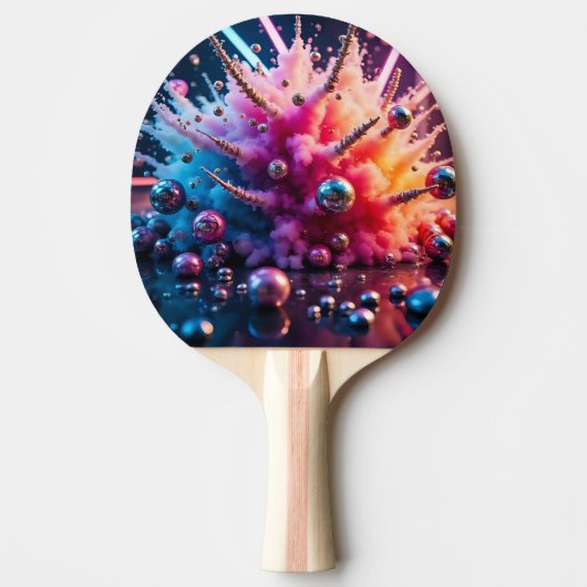 Chaotische Explosies Tafeltennisbatje (Voorkant)