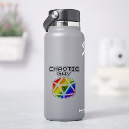 Chaotische Gay D20 – LGBTQ+ Pride DND Sticker