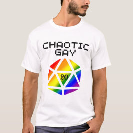 Chaotische Gay D20 – LGBTQ+ Pride DND T-shirt