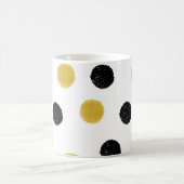 Chaotische gouden Stippen:  splash. Koffiemok (Center)