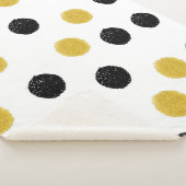 Chaotische gouden Stippen: splash. Sherpa Deken (3/4)
