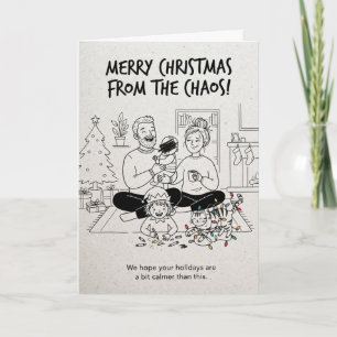 Chaotische kerst van de chaos kaart
