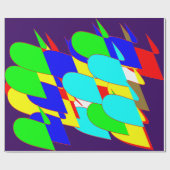 Chaotische kleur Splash Abstract inpakpapier (Vlak)