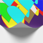 Chaotische kleur Splash Abstract inpakpapier (Hoek)