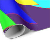 Chaotische kleur Splash Abstract inpakpapier (Rol Hoek)