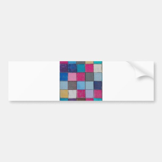 chaotische kleuren bumpersticker (Voorkant)