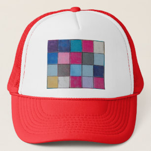 chaotische kleuren trucker pet