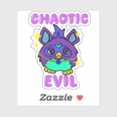 Chaotische kwaadaardige furb sticker (Vel)